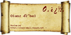 Olasz Ábel névjegykártya
