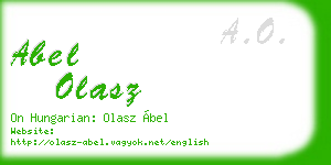 abel olasz business card